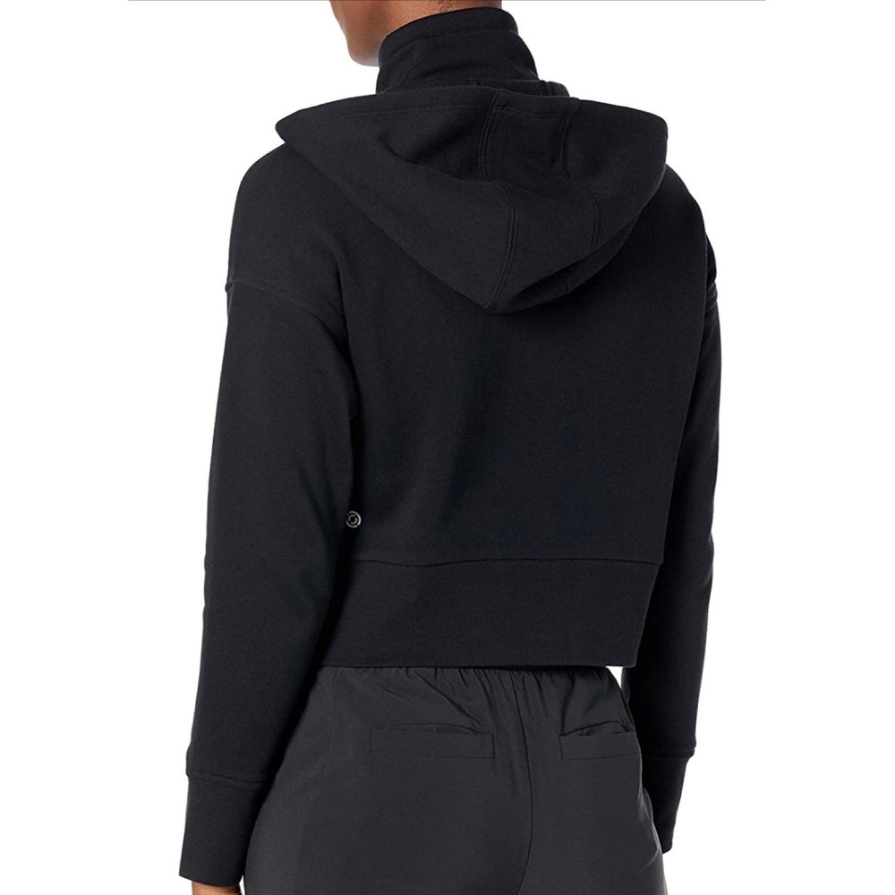 Core 10 Women's Super Soft Fleece Cropped Length Zip-Up Hoodie Sweatshirt, Sz Sm - Picture 4 of 9